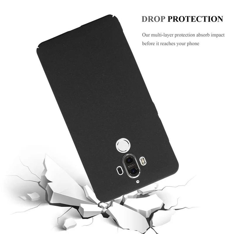 Cadorabo Hülle kompatibel mit Huawei MATE 9 Hard Case Schutzhülle in Frosted Optik gegen Kratzer und Stöße
