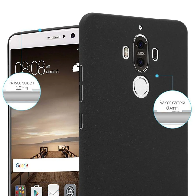 Cadorabo Hülle kompatibel mit Huawei MATE 9 Hard Case Schutzhülle in Frosted Optik gegen Kratzer und Stöße