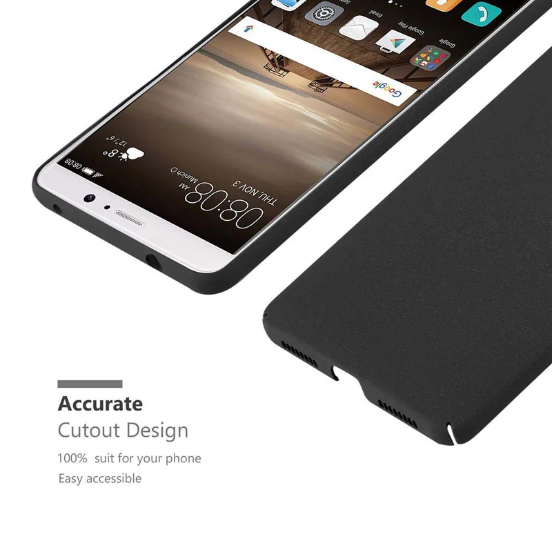 Cadorabo Hülle kompatibel mit Huawei MATE 9 Hard Case Schutzhülle in Frosted Optik gegen Kratzer und Stöße