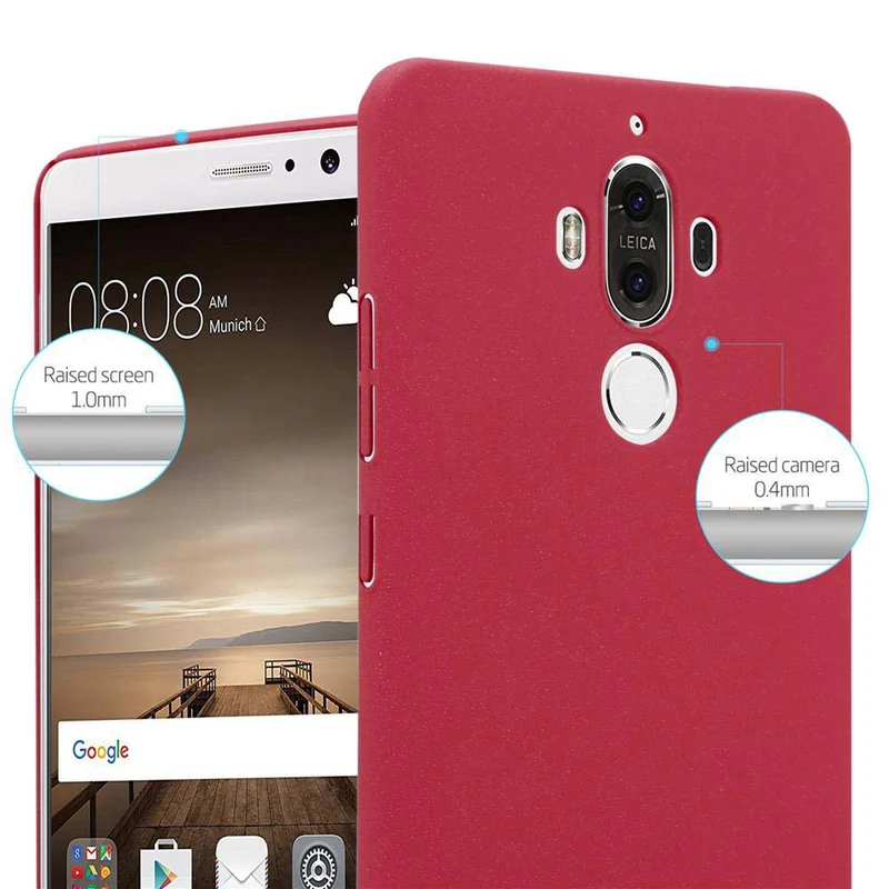 Cadorabo Hülle kompatibel mit Huawei MATE 9 Hard Case Schutzhülle in Frosted Optik gegen Kratzer und Stöße