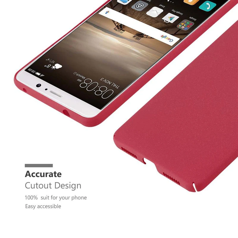 Cadorabo Hülle kompatibel mit Huawei MATE 9 Hard Case Schutzhülle in Frosted Optik gegen Kratzer und Stöße