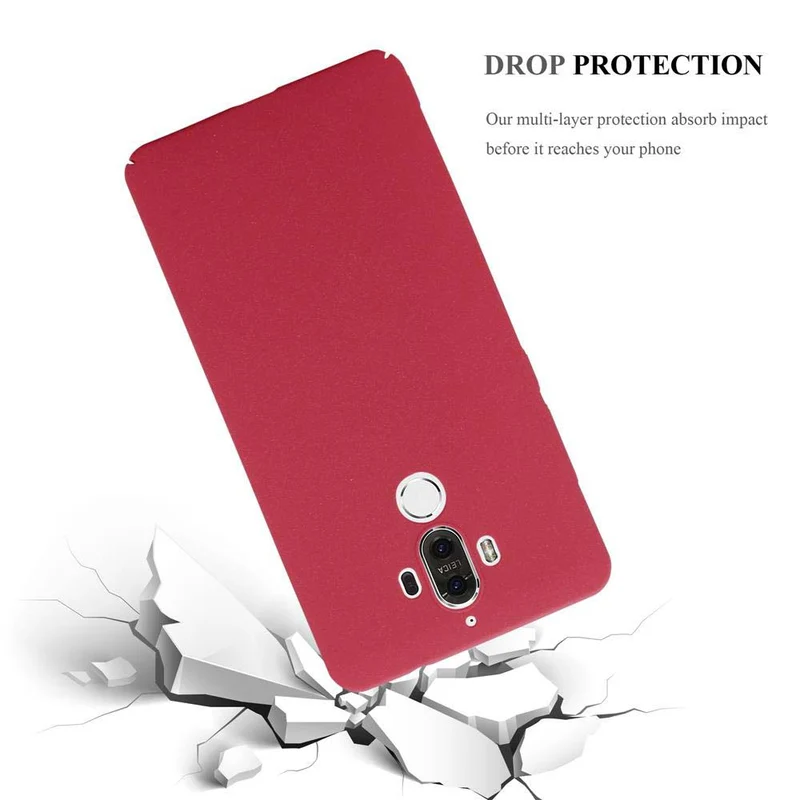 Cadorabo Hülle kompatibel mit Huawei MATE 9 Hard Case Schutzhülle in Frosted Optik gegen Kratzer und Stöße