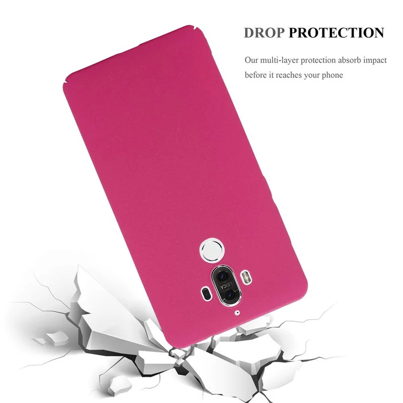Cadorabo Hülle kompatibel mit Huawei MATE 9 Hard Case Schutzhülle in Frosted Optik gegen Kratzer und Stöße