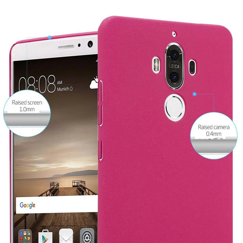 Cadorabo Hülle kompatibel mit Huawei MATE 9 Hard Case Schutzhülle in Frosted Optik gegen Kratzer und Stöße