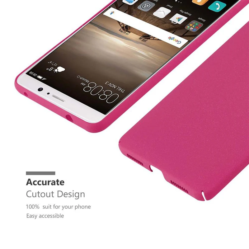 Cadorabo Hülle kompatibel mit Huawei MATE 9 Hard Case Schutzhülle in Frosted Optik gegen Kratzer und Stöße