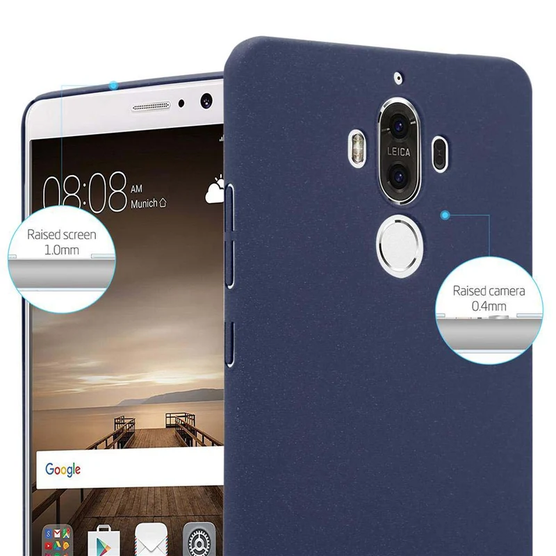 Cadorabo Hülle kompatibel mit Huawei MATE 9 Hard Case Schutzhülle in Frosted Optik gegen Kratzer und Stöße