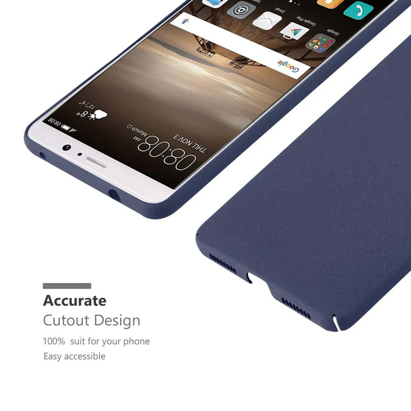 Cadorabo Hülle kompatibel mit Huawei MATE 9 Hard Case Schutzhülle in Frosted Optik gegen Kratzer und Stöße