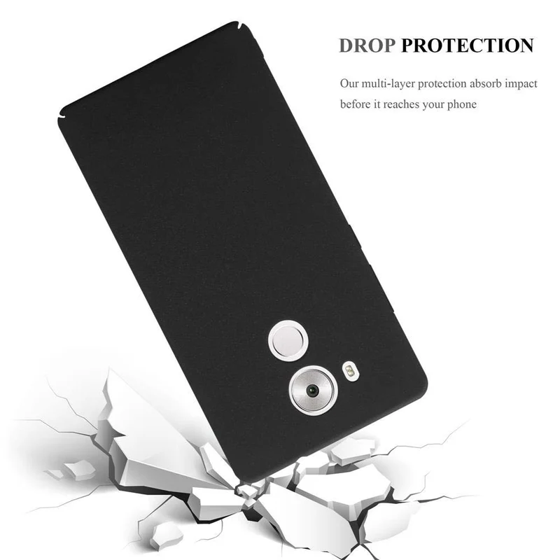 Cadorabo Hülle kompatibel mit Huawei MATE 8 Hard Case Schutzhülle in Frosted Optik gegen Kratzer und Stöße