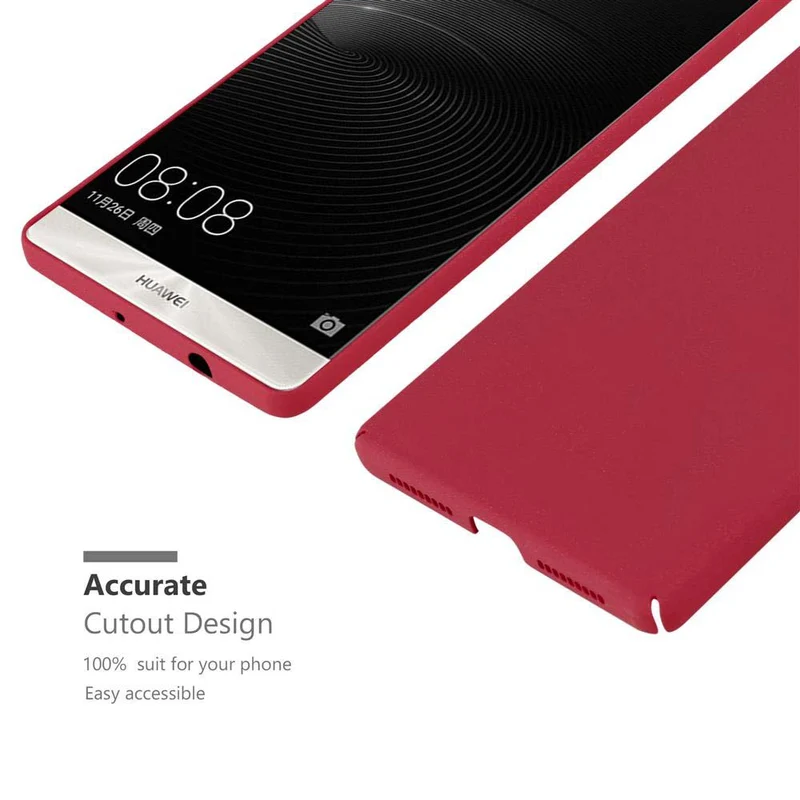 Cadorabo Hülle kompatibel mit Huawei MATE 8 Hard Case Schutzhülle in Frosted Optik gegen Kratzer und Stöße