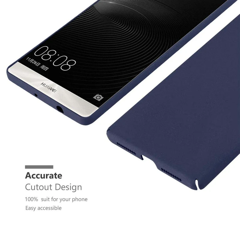 Cadorabo Hülle kompatibel mit Huawei MATE 8 Hard Case Schutzhülle in Frosted Optik gegen Kratzer und Stöße