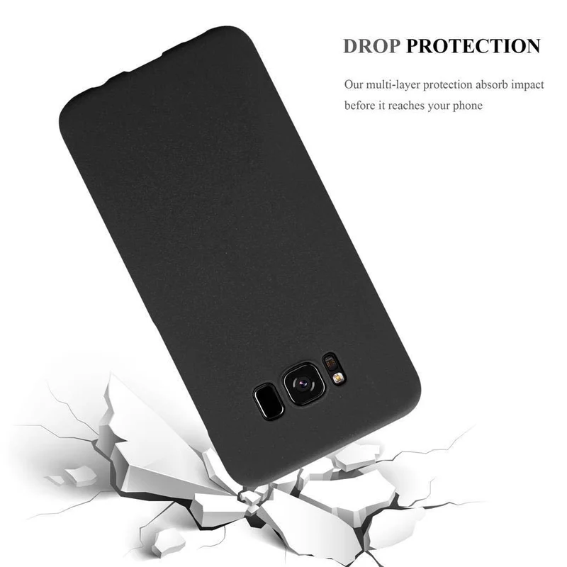 Cadorabo Hülle kompatibel mit Samsung Galaxy S8 Hard Case Schutzhülle in Frosted Optik gegen Kratzer und Stöße