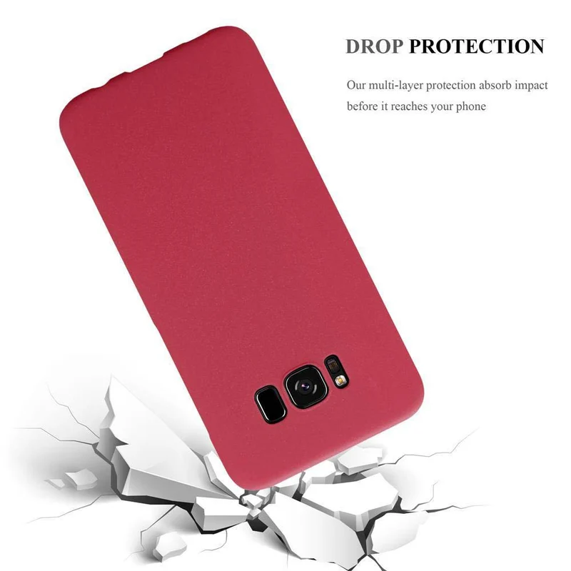 Cadorabo Hülle kompatibel mit Samsung Galaxy S8 Hard Case Schutzhülle in Frosted Optik gegen Kratzer und Stöße