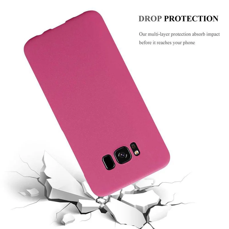 Cadorabo Hülle kompatibel mit Samsung Galaxy S8 Hard Case Schutzhülle in Frosted Optik gegen Kratzer und Stöße