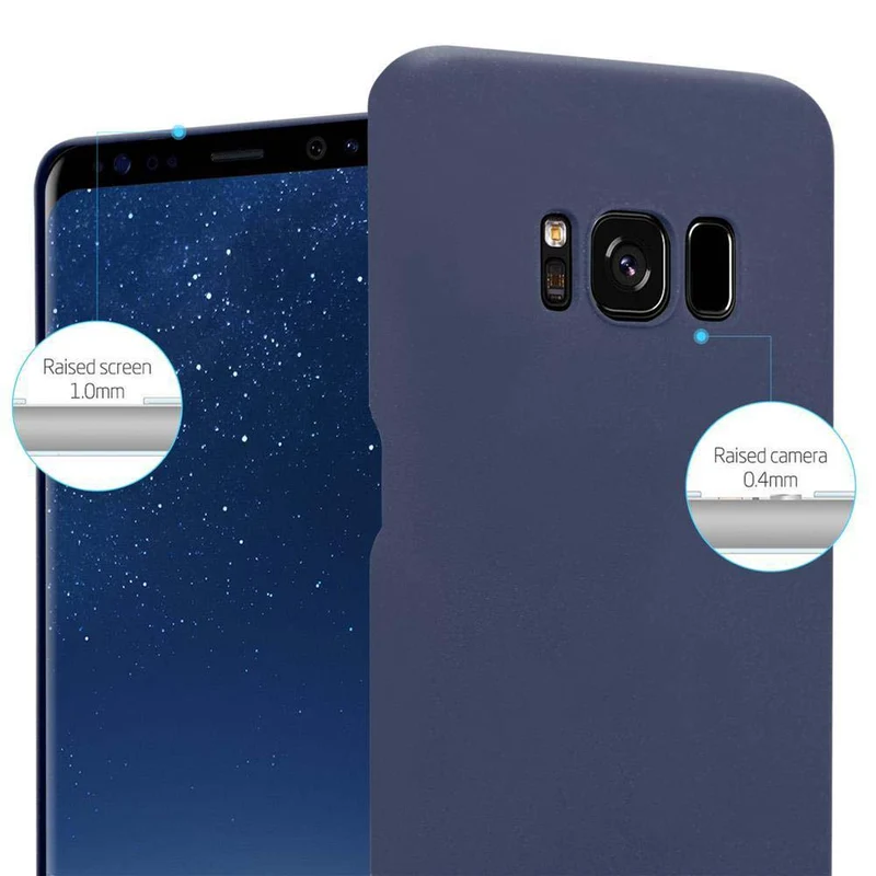 Cadorabo Hülle kompatibel mit Samsung Galaxy S8 Hard Case Schutzhülle in Frosted Optik gegen Kratzer und Stöße