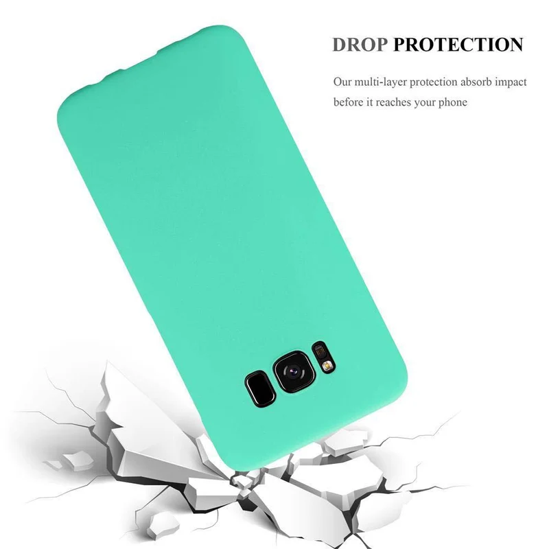 Cadorabo Hülle kompatibel mit Samsung Galaxy S8 Hard Case Schutzhülle in Frosted Optik gegen Kratzer und Stöße