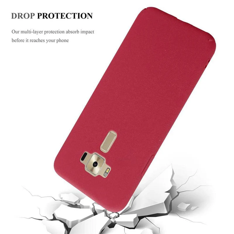 Cadorabo Hülle kompatibel mit Asus ZenFone 3 DELUXE Hard Case Schutzhülle in Frosted Optik gegen Kratzer und Stöße