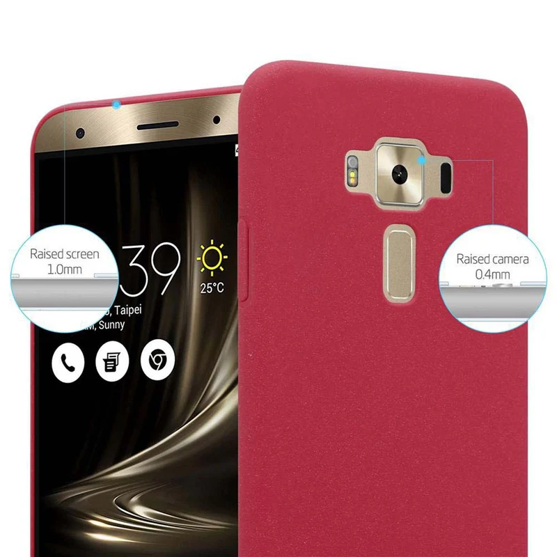 Cadorabo Hülle kompatibel mit Asus ZenFone 3 DELUXE Hard Case Schutzhülle in Frosted Optik gegen Kratzer und Stöße