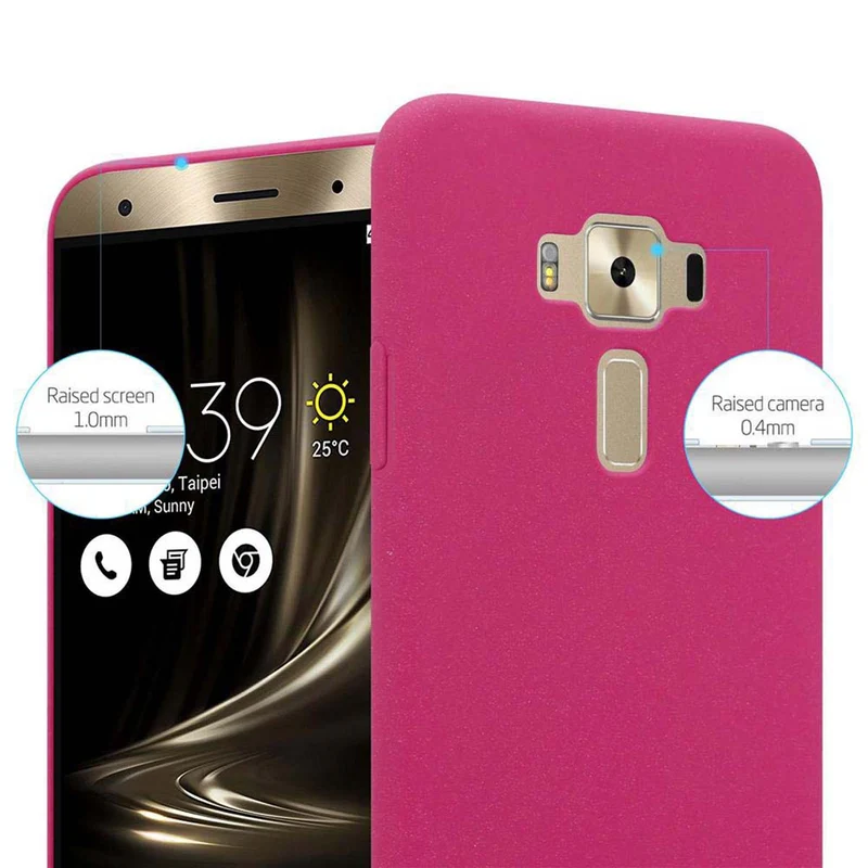 Cadorabo Hülle kompatibel mit Asus ZenFone 3 DELUXE Hard Case Schutzhülle in Frosted Optik gegen Kratzer und Stöße