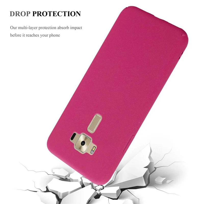 Cadorabo Hülle kompatibel mit Asus ZenFone 3 DELUXE Hard Case Schutzhülle in Frosted Optik gegen Kratzer und Stöße