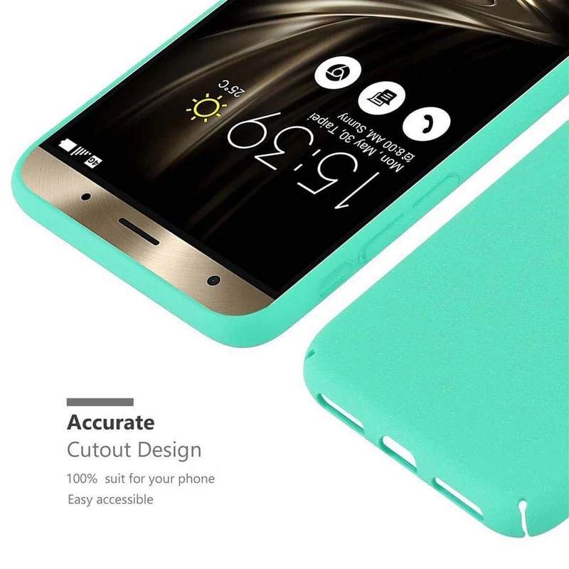 Cadorabo Hülle kompatibel mit Asus ZenFone 3 DELUXE Hard Case Schutzhülle in Frosted Optik gegen Kratzer und Stöße