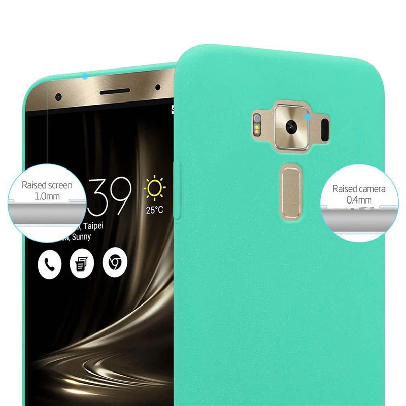 Cadorabo Hülle kompatibel mit Asus ZenFone 3 DELUXE Hard Case Schutzhülle in Frosted Optik gegen Kratzer und Stöße