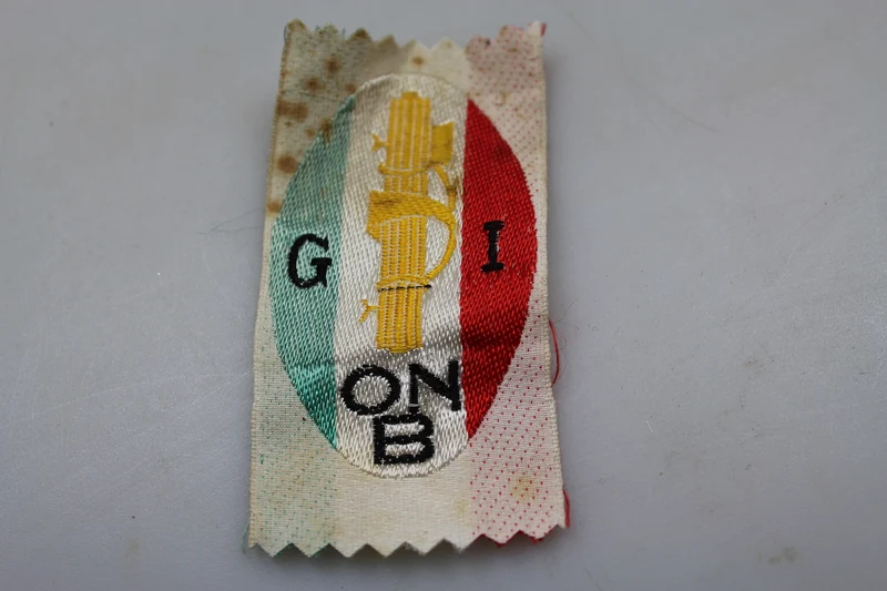 Gesticktes Abzeichen für ONB – Uniformen der Jungen Italienischen Frauen.