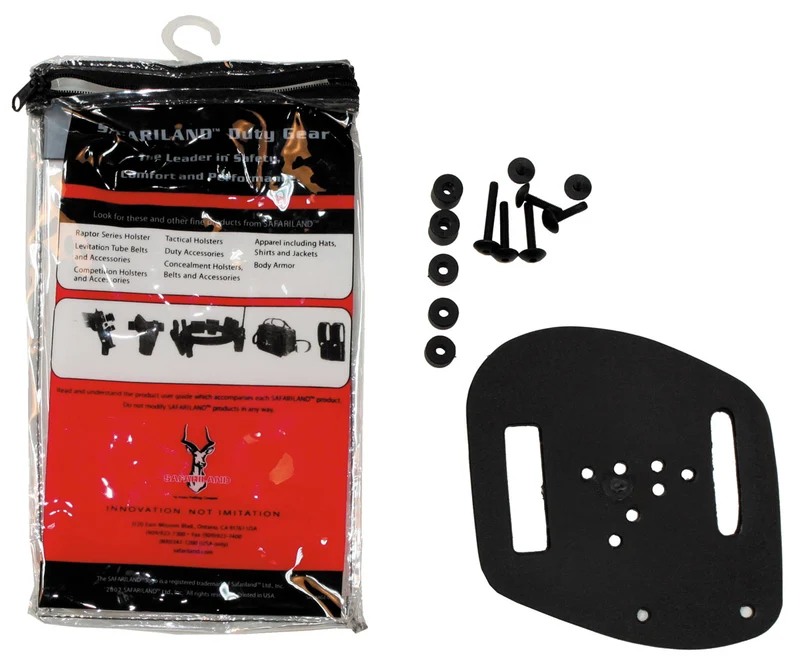 Adapterplatte für Holster, "SAFARILAND", schwarz, neuw.