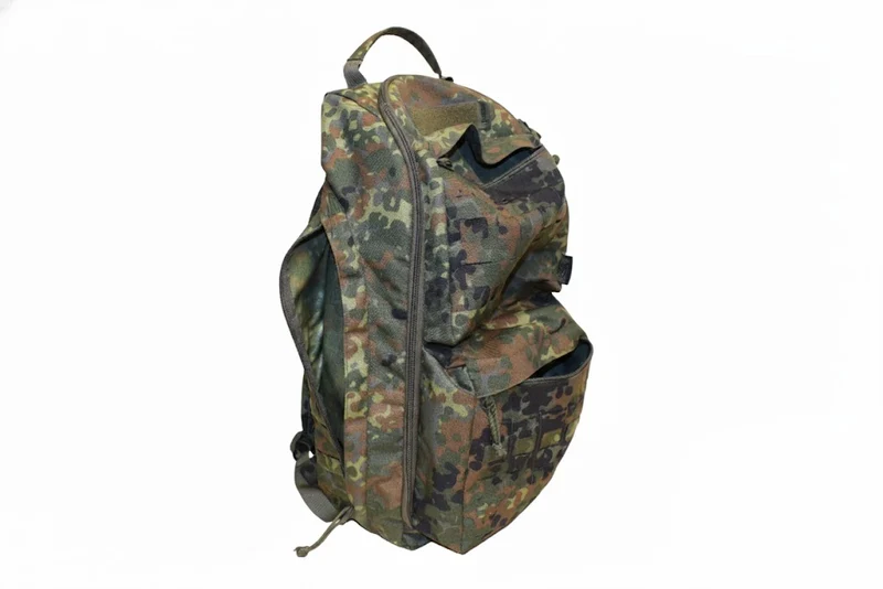 Taktischer Recon Assault Pack – 55 Liter – handgefertigt im Harz – 5-Farben-Flecktarn