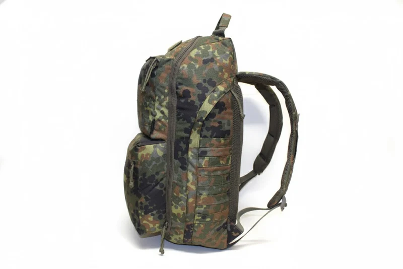 Taktischer Recon Assault Pack – 55 Liter – handgefertigt im Harz – 5-Farben-Flecktarn