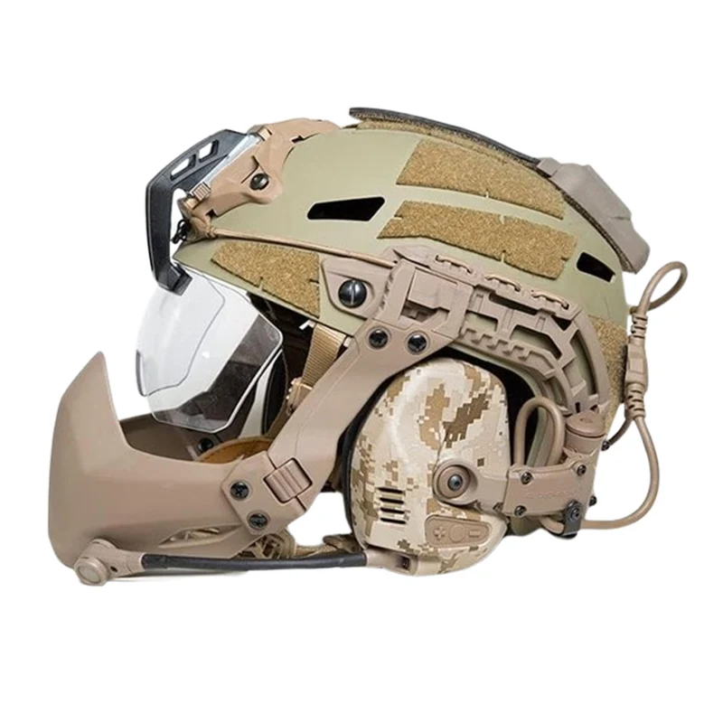 Caiman Head System Replica Mandible Protector Airsoft Helmet Jaw Guard