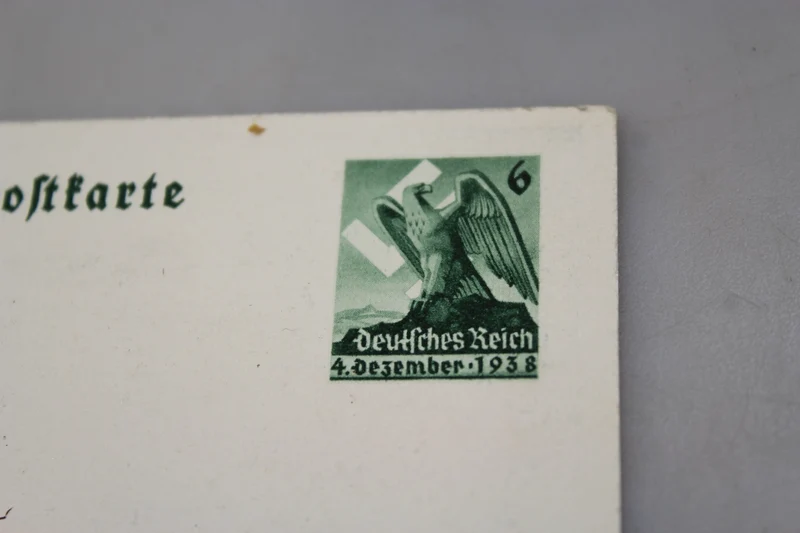 Postkarte 1. Oktober 1938