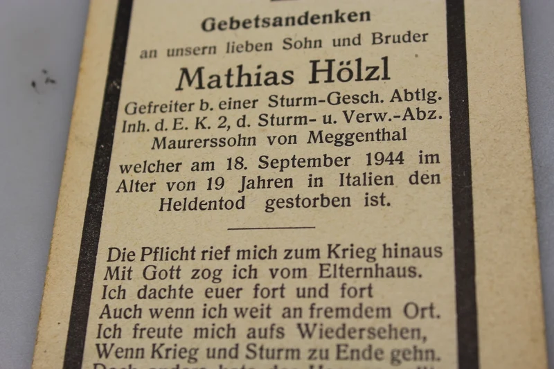 Stereobilder Gef. Sturm Geschütz fiel Italien am 18.9.44