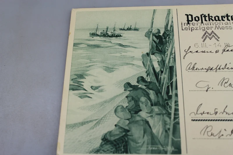 Postkarte „gereist“ 1938 Kriegsmarine