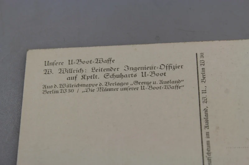 Willrich-Postkarte - „Unsere U-Boot=Waffe“ 2. Weltkrieg