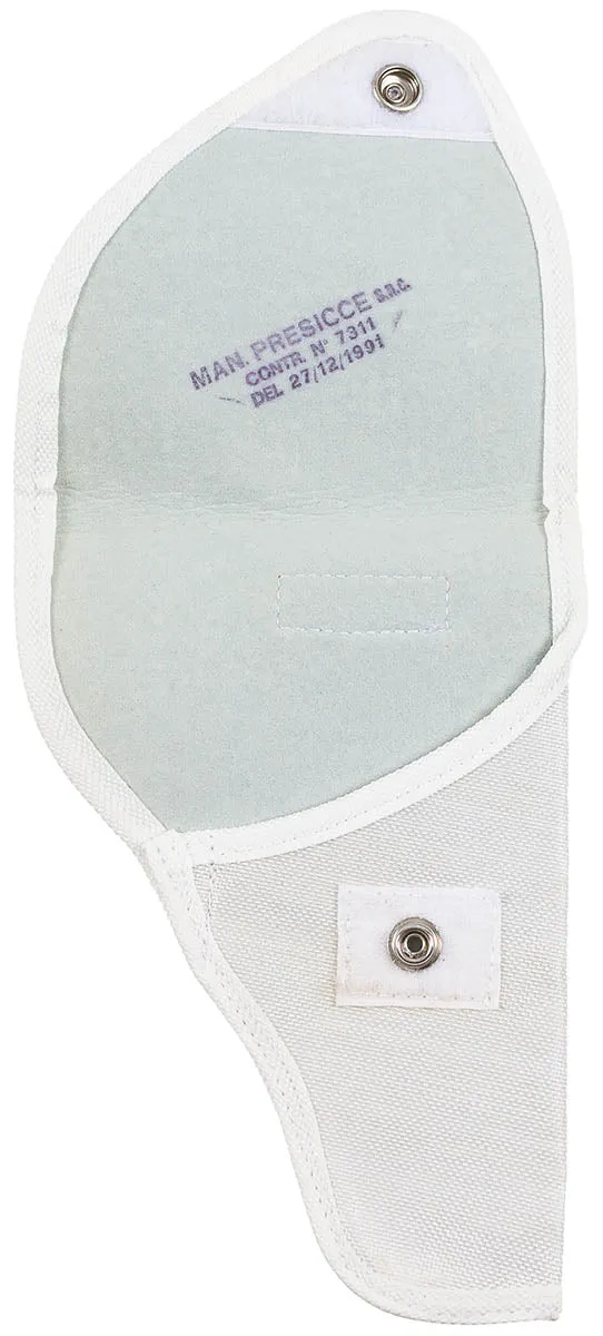 Ital. Pistolenholster, Canvas, Typ I, weiß, neuw.
