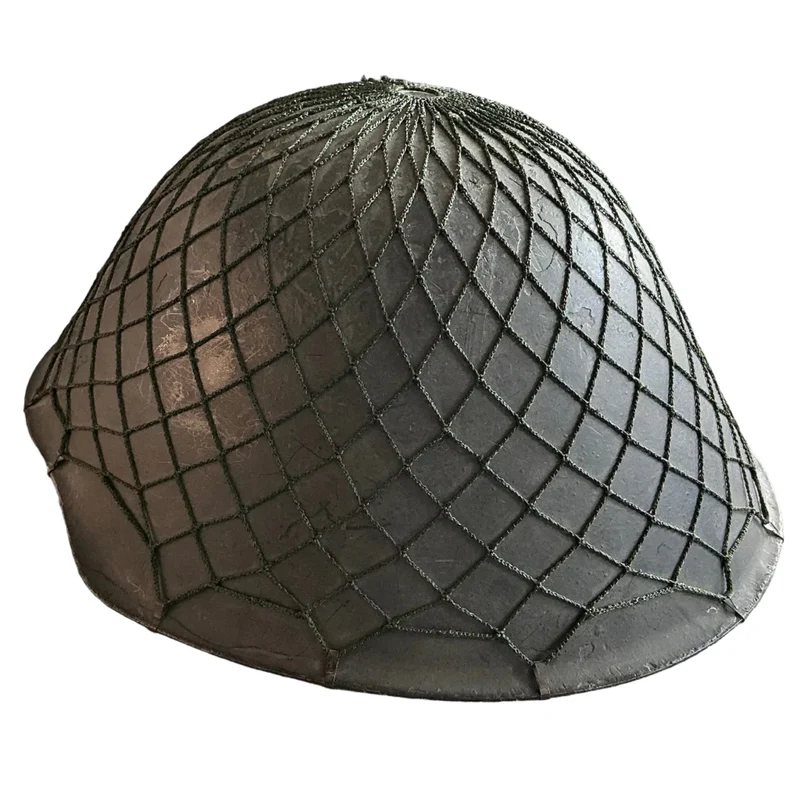 Original NVA Stahlhelm mit Tarnnetz DDR Militärhelm