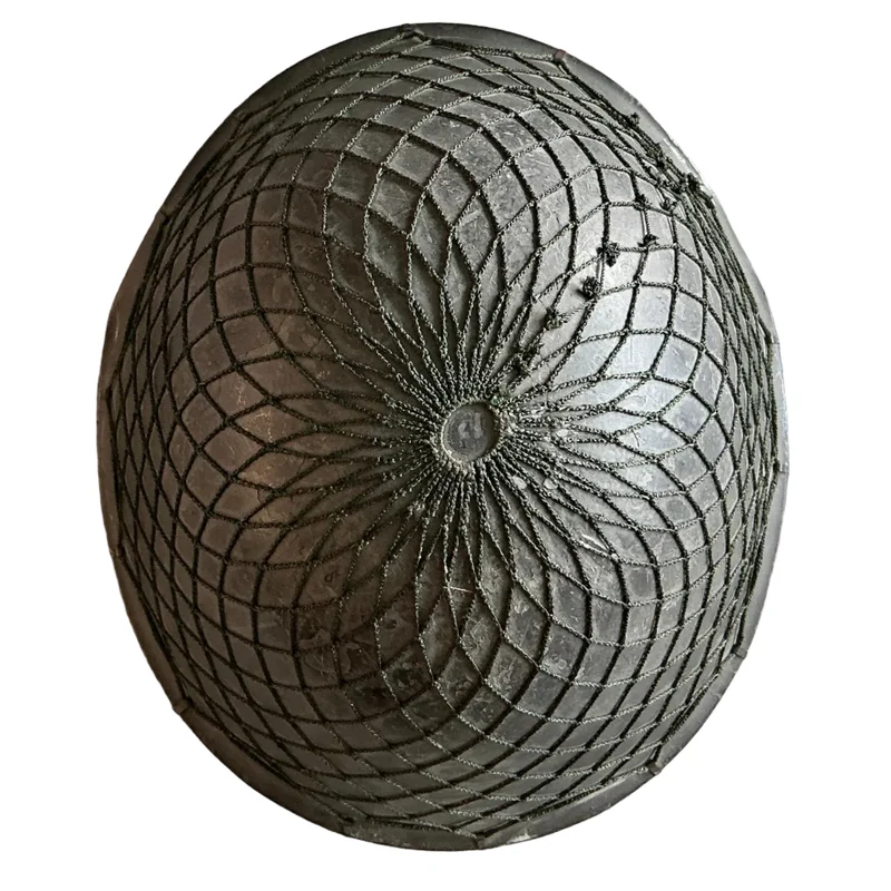 Original NVA Stahlhelm mit Tarnnetz DDR Militärhelm