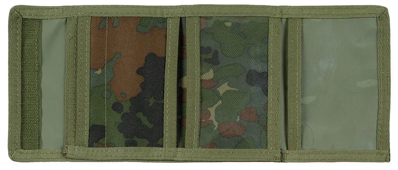 MFH Geldbörse Geldbeutel mit Münzfach Flecktarn mit Motiv