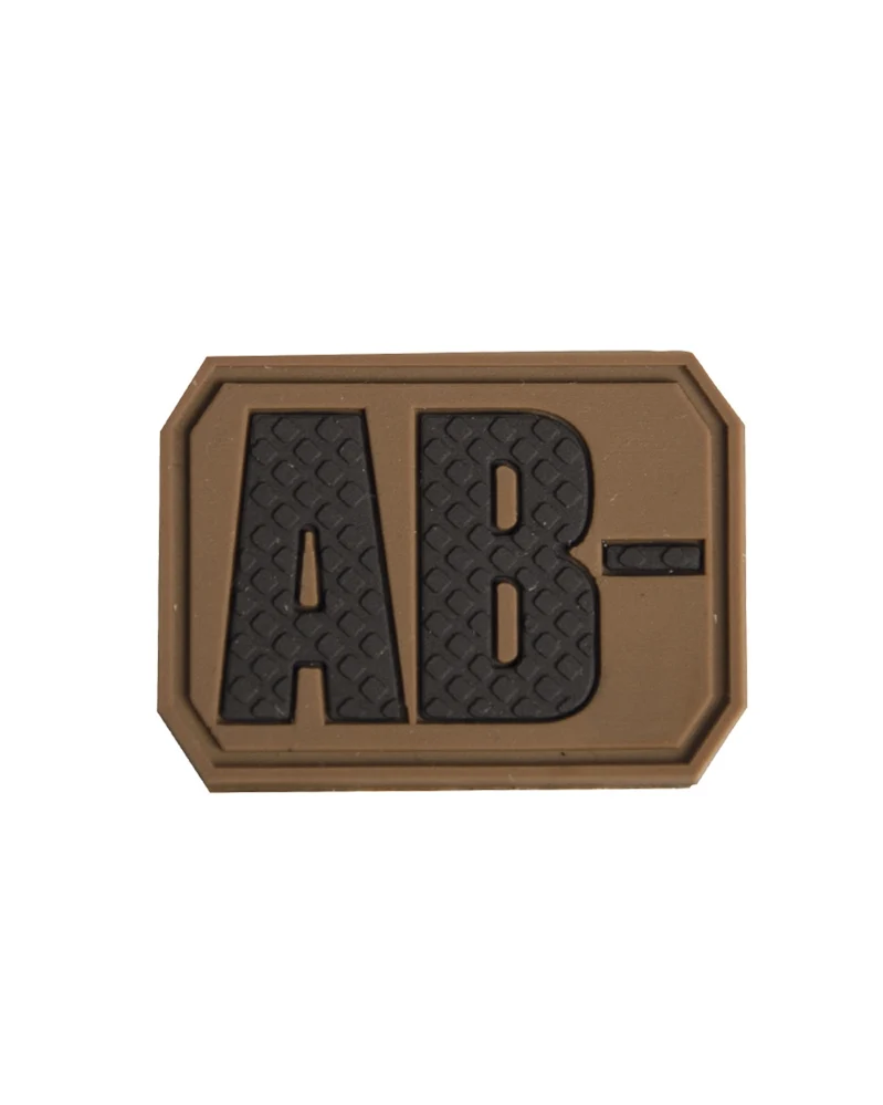 Mil-Tec PVC 3D Blood Patch Blutgruppenpatch 3,8x2,8cm