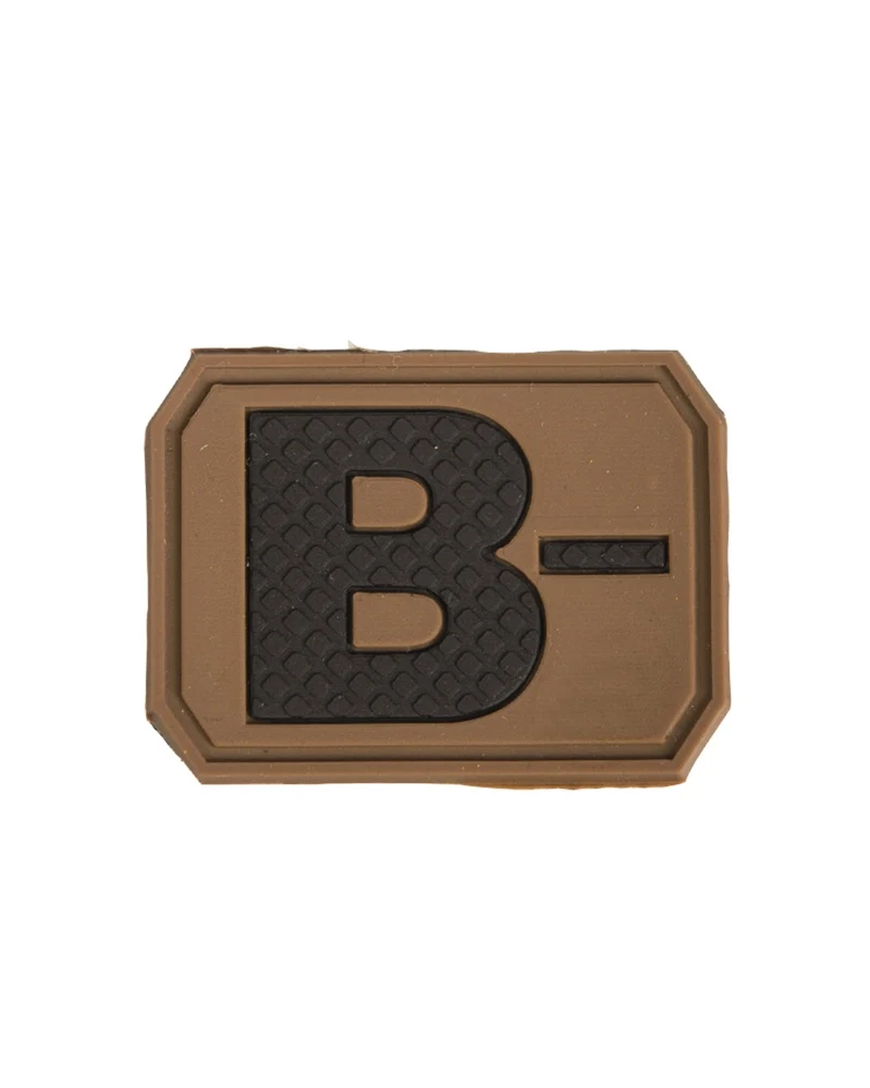 Mil-Tec PVC 3D Blood Patch Blutgruppenpatch 3,8x2,8cm