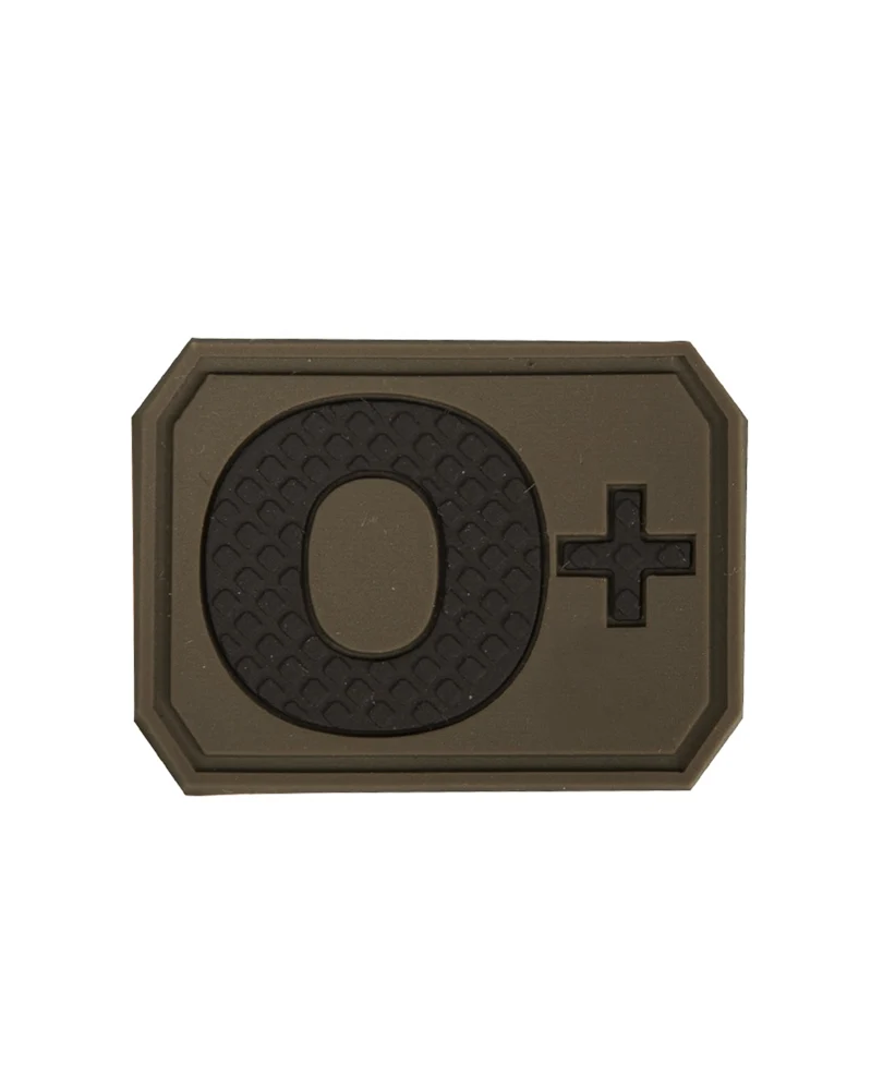 Mil-Tec PVC 3D Blood Patch Blutgruppenpatch 3,8x2,8cm