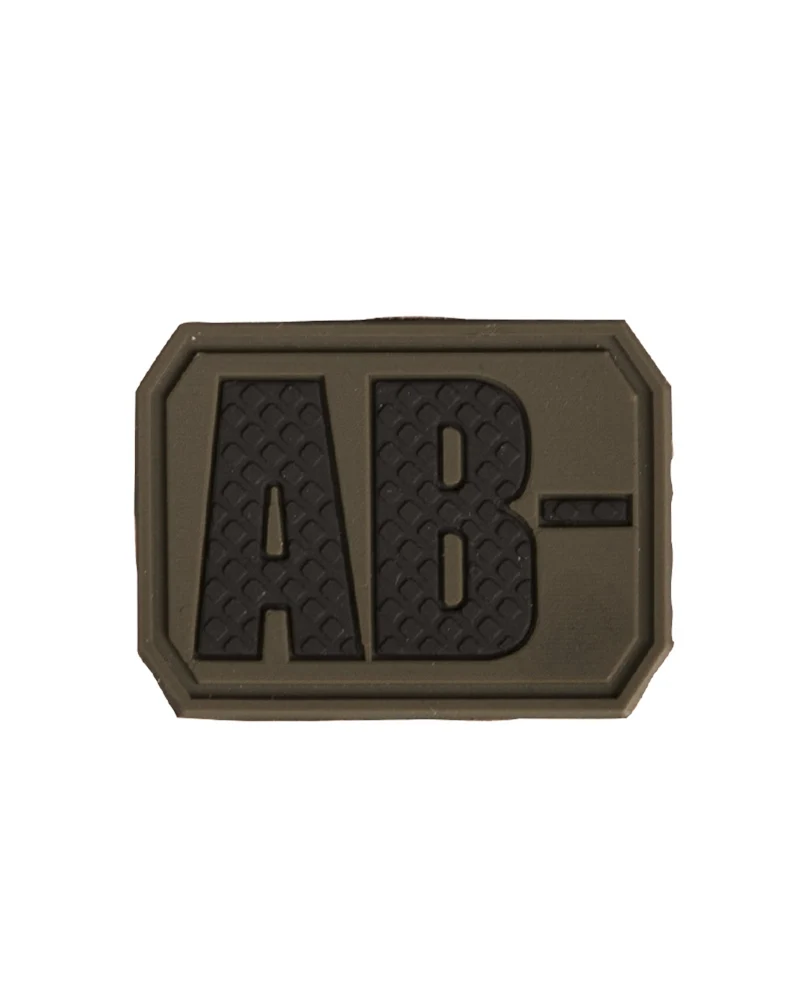Mil-Tec PVC 3D Blood Patch Blutgruppenpatch 3,8x2,8cm