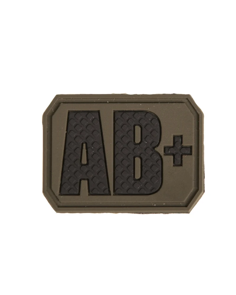Mil-Tec PVC 3D Blood Patch Blutgruppenpatch 3,8x2,8cm