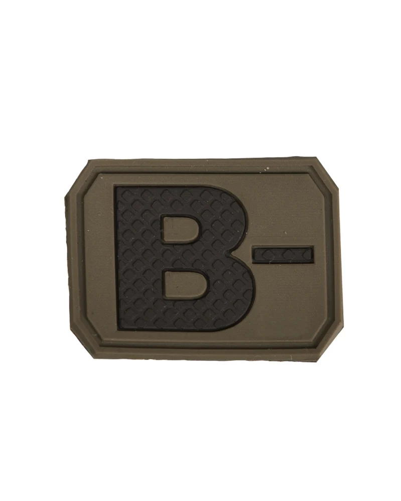 Mil-Tec PVC 3D Blood Patch Blutgruppenpatch 3,8x2,8cm