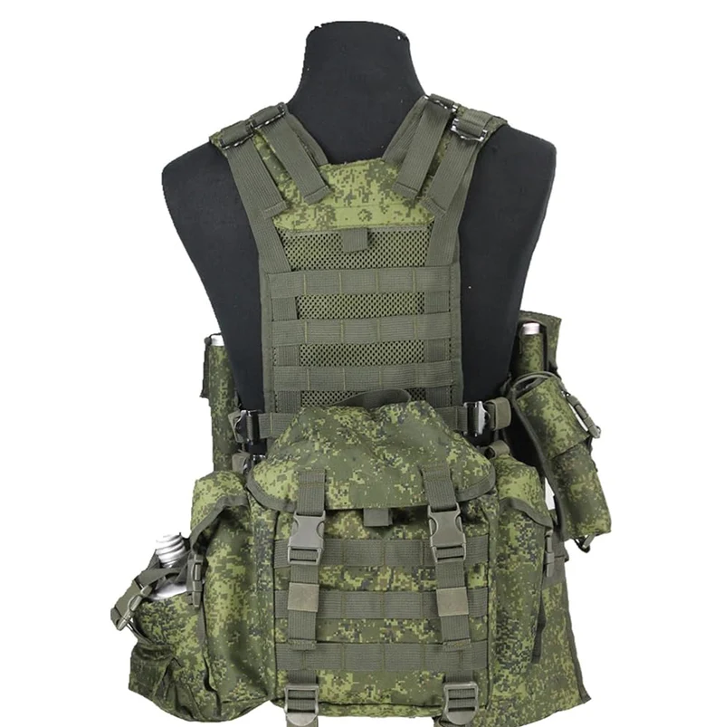 Taktische Weste 6Sh117 Replika – MOLLE Weste Russisch EMR mit Magazintaschen & Ausrüstungstaschen