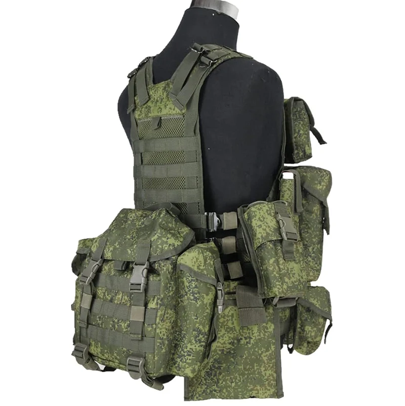 Taktische Weste 6Sh117 Replika – MOLLE Weste Russisch EMR mit Magazintaschen & Ausrüstungstaschen