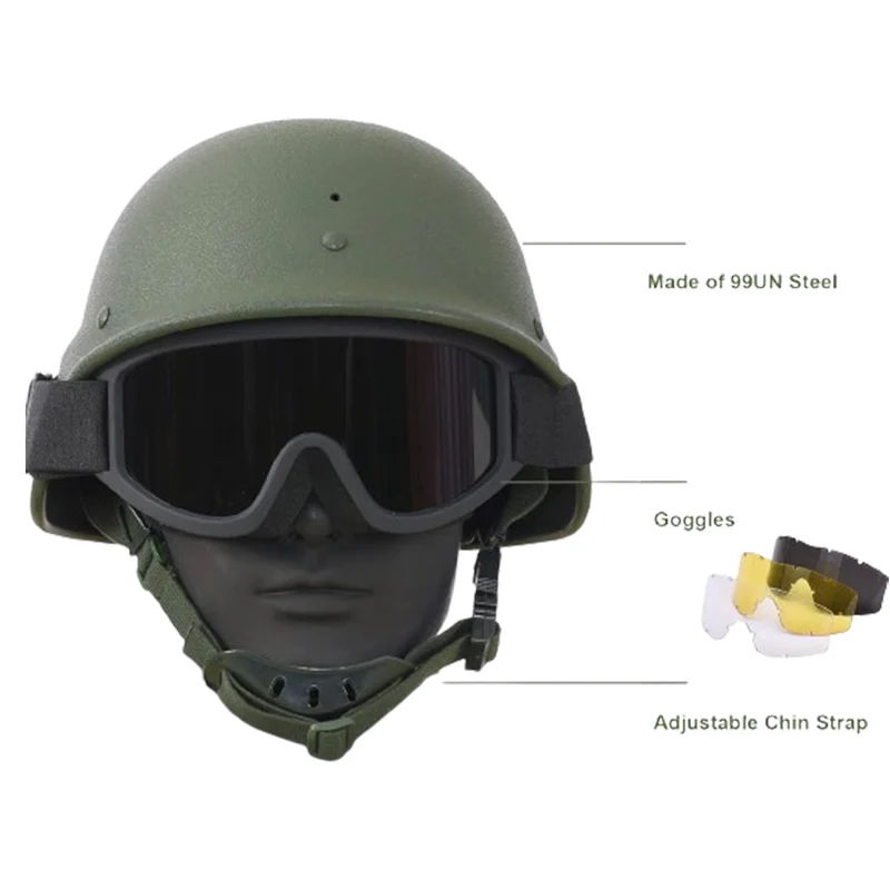 Russischer Helm 6b26 Replica Ratnik Schutzhelm mit EMR Helmbezug und Schutzbrille