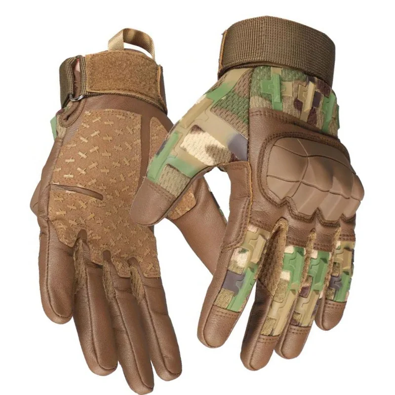 Tactical Full Finger Airsoft Gloves Softair Bushcraft Handschuhe Multicam