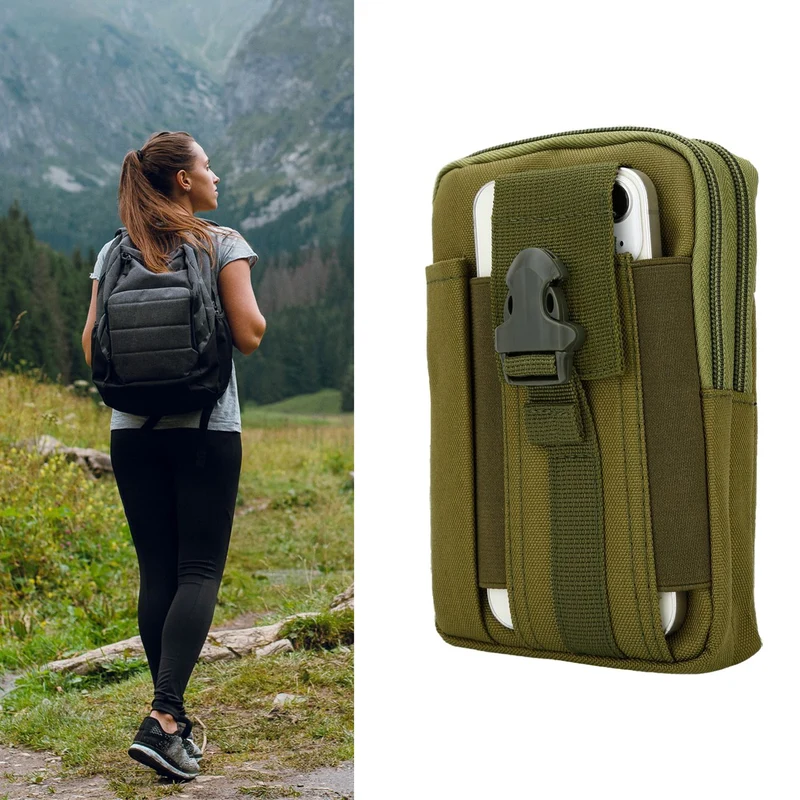 Cadorabo Taktische Handytasche -Molle-EDC-Tasche kompatibel mit Motorola EDGE 20 mit Schultergurt -Handyhalter, Militär Gürteltasche, Hüfttasche
