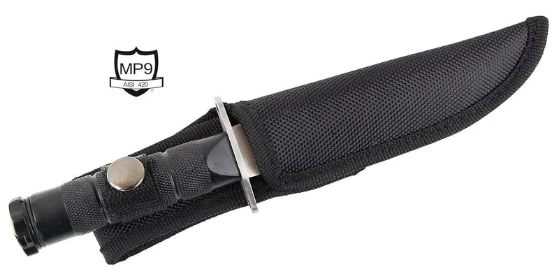 M9 Survival Überlebensmesser mit Kompass und Überlebens Zubehör im Griff